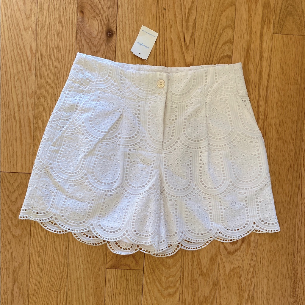 J. Mclaughlin White Solid Womens Shorts